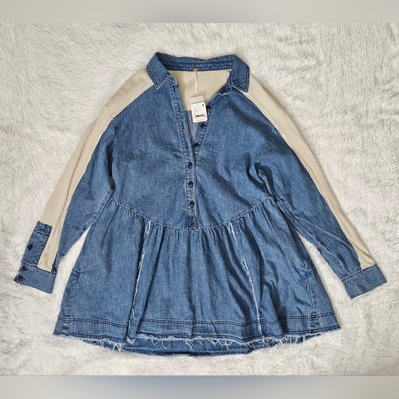 Free People Kenny Denim Mini Go West Combo - Picture 2 of 13